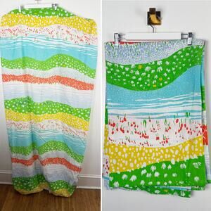 Vintage 70s Martex Spring Valley Landscape Twin Sheet Set Inger McCabe Elliot